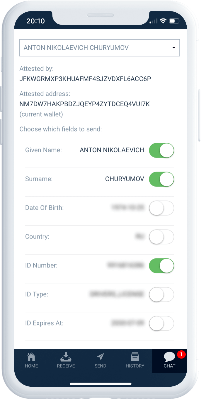 profile info sharing